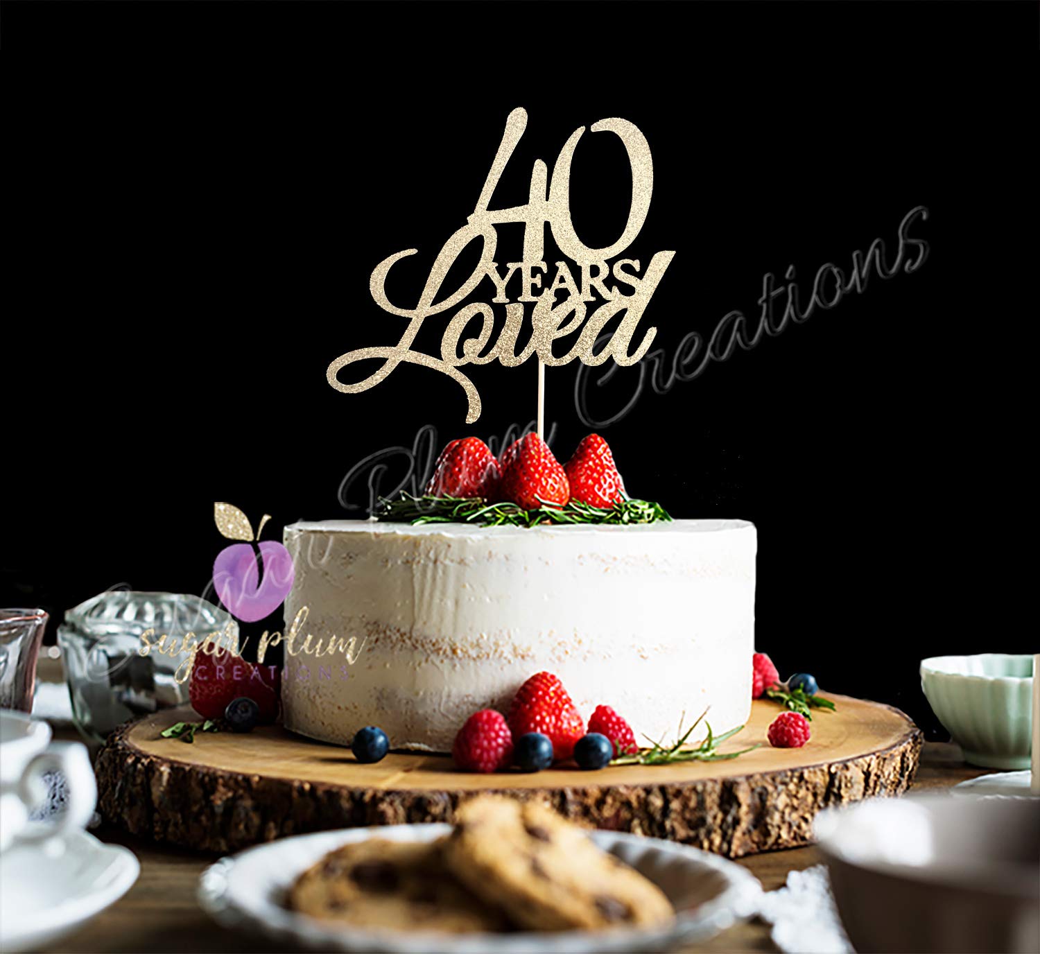 ケーキ トッパー Amazon.co.jp: 40 Years Loved ケーキトッパー : Food, Beverages